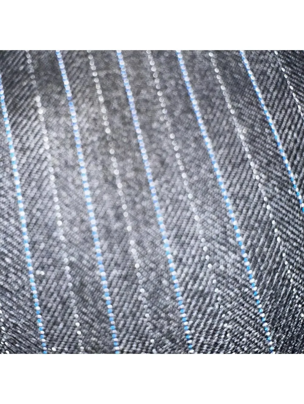 VTG Botany 500 Couture 42 USA MADE 2Pc Black/Gray Pinstriped Wool Suit